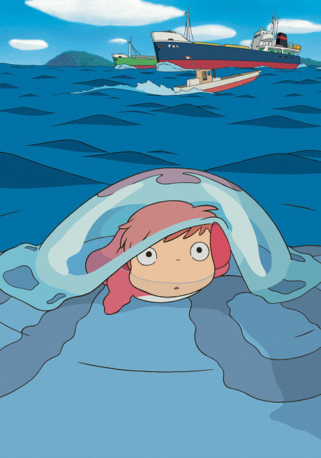 Рыбка Поньо на утесе (Ponyo)